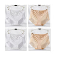 4pcs Sexy Lace Panties Women's Underpants Large Size Mid-Rise Waist Briefs Breathable Lift buttocks Female Underwear