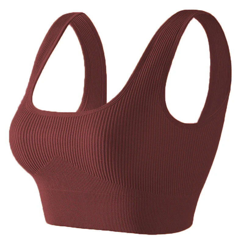 Seamless Knitted Sports Fitness Yoga Bra and Underwear
