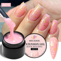 MEET ACROSS 8ml Aurora Extension Nail Gel Polish Glitter Sparkling Nail Art Semi Permanent Building Gel For Nails Manicure