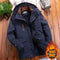 Mens Padded Clothes Velvet Thickened Winter Loose Casual Middle-aged Multi-bag Padded Jackets Cold-resistant Padded Clothes
