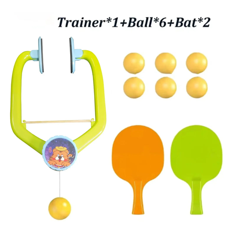 Portable Indoor Table Tennis Trainer – Parent-Child Interactive Ping Pong Set