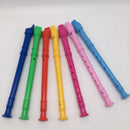 8 Holes Plastic Flute G Key Colourful Woodwind Instrument Random Color For Beginner Music Lesson Children Toy With Clean Stick