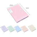 A4 File Folder Display Book 30/60 Pages Transparent Insert Paper Document Organizer Bag Office School Supplies Stationery