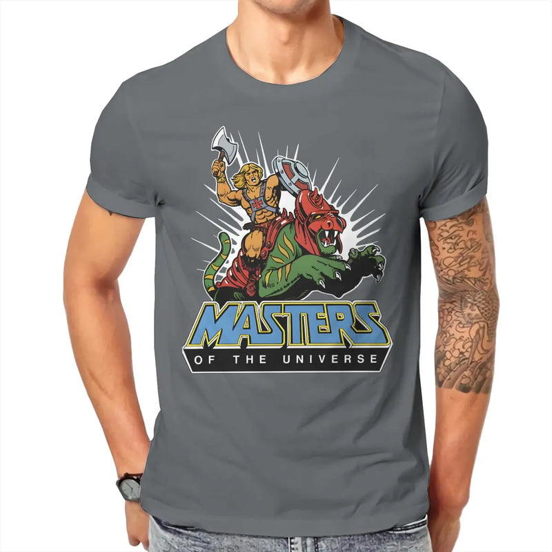 Cool Round Collar TShirt He-Man & Masters Of The Universe Fabric Basic T Shirt Men Tops New Design Big Sale