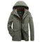 Mens Padded Clothes Velvet Thickened Winter Loose Casual Middle-aged Multi-bag Padded Jackets Cold-resistant Padded Clothes