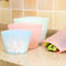 Thickened Fresh-keeping Silicone Food Storage Bag Three Color Double Gauge Zipper Reusable Zip lock Bag Kitchen Food organizer