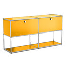 USM Haller Storage Cabinet Sideboard Haller Living Room Bedroom Stainless Steel Metal Board Modular Storage Shelf-No Keys