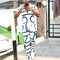 Summer men's fashion trend printed shirt casual suit V-neck short-sleeved trousers comfortable slim high-quality two-piece set