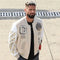 European and American Fashion Letter Embroidered Jackets Unisex Couple Contrasting Color Y2K Hip Hop Loose Leather Jackets Men
