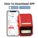 Niimbot B1/B21 Label Thermal Printer Mini Pocket Barcode Maker Bluetooth Printers Self-adhesive Sticker Machine With GiftLabel