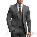 2024 New Men's Formal Fit Single breasted Elegant man suit Customized Casual Business Office Jacket 3 Piece Set Comfortable