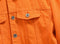 Trendy Men's Spring and Autumn Orange Orange Denim Jacket Men's Shoulder Down Hong Kong Style Oversized Loose Casual Jacket Top