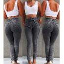 Creatively Designed Plus Size Trendy Cotton Women's Jeans Proxy Alliance Summer 2024 Street Style Cross-Border Goods In Stock