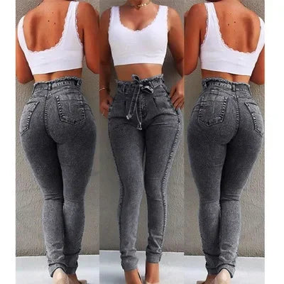 Creatively Designed Plus Size Trendy Cotton Women's Jeans Proxy Alliance Summer 2024 Street Style Cross-Border Goods In Stock