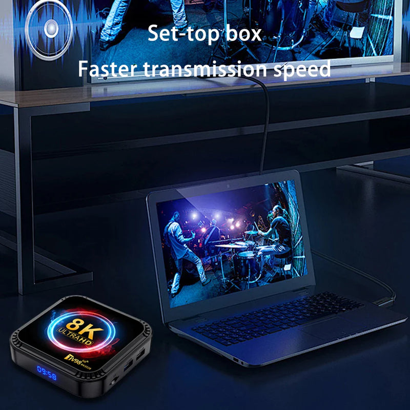 TV98 RK3528 Android 13 TV Box 2.4G & 5G Quad Core 8K WiFi BT Media Player Android Box