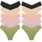 WHPC 10PCS/Set Women's Panties Seamless Fashion V-Cut Underwear Sexy Lingerie Comfort Sports Briefs Breathable Female Underpants