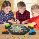 New Geometry Chain Chess Puzzle Triangle Chess Desktop Game Rubber Band Training Family Interaction Exercise Thinking Toys Gifts