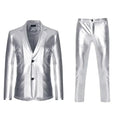Men's Suit Sets Chic Shiny Gold 2 Pieces Suits Blazer+Pants Sets Stage Perform Clothes Party Nightclub Dancer Costume Sets Men