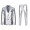 Men's Suit Sets Chic Shiny Gold 2 Pieces Suits Blazer+Pants Sets Stage Perform Clothes Party Nightclub Dancer Costume Sets Men
