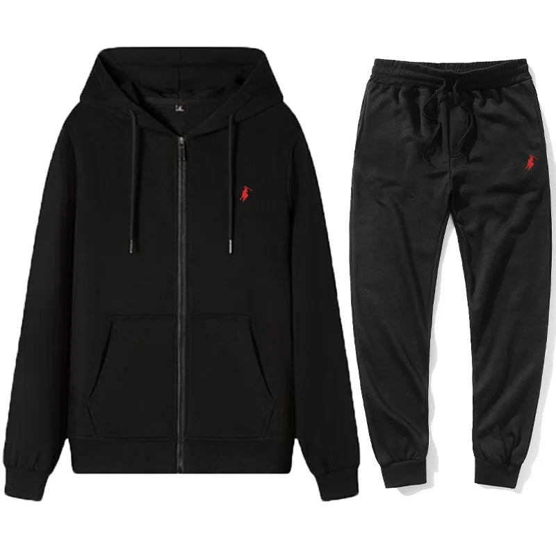 Brand Men's and Women's Zipper Hoodies and Pants Set, Hoodies, Jackets, Sports and Hoodies