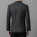 Classic Casual Sheepskin Blazers For Men Slim Fit Luxury Jacket Winter Quality Smooth Comfortable Pocket Leather Terno Masculino