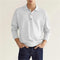 2024 Autumn leisure Home long Sleeve top Fashion Men's solid color lapel Men's POLO Shirt