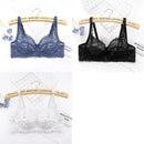 ALLTOOALL 3PC Women Sexy Lace Bras Plus Size Push Up Bralette Female Underwired Underwear Hollow Out Lingerie Embroidery Bra