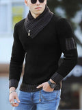 Sweater Turtleneck Men Winter Fashion Vintage Style Sweater Male Slim Fit Warm Pullovers Knitted Wool Sweaters Thick Top Men