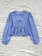 Round Neck Bow Decoration Casual Holiday Long Sleeve Shirt Women's Cute Bow Pom Pom Spring Spring Long Sleeve Top
