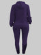 4XL 5XL LW Plus Size Spring Two Piece Women Fleece Hooded Collar Kangaroo Pocket Tracksuit Set Matching Suits Two Pieces Outfit