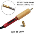 Leather Edge Tool Sets Soldering Iron Tips Lineer Edging Creaser Brass Head for Leather Craft DIY Creasing and Seal Polishing