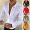 Fashion New Mens Zip Up Hooded White Plaid Tshirts Hip Hop Long Sleeve Cardigan T Shirt For Men Oodie Tee Shirts Tops Camisetas