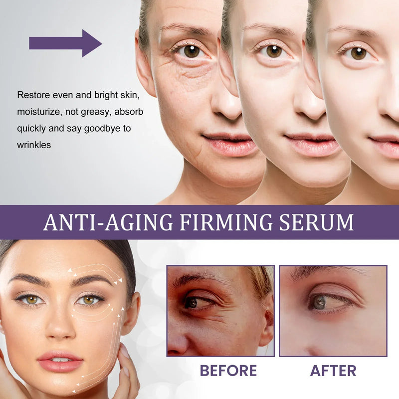 Collagen Wrinkle Remover Face Serum Lift Firming Anti Aging Fade Fine Lines Whitening Brighten Moisturizing Skin Care Cosmetics