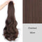 Water ripple grab clip wig ponytail