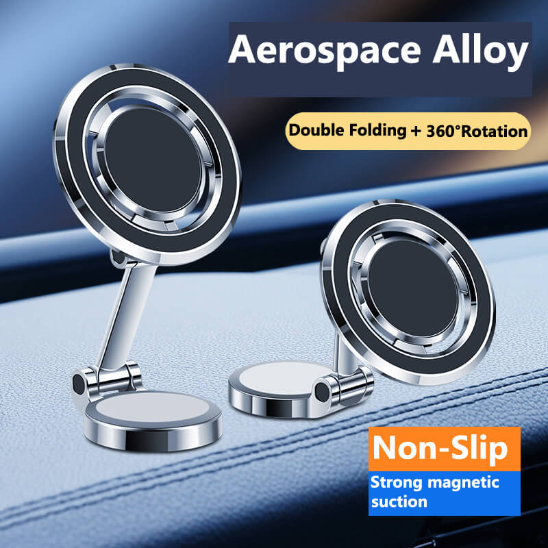Universal Magnetic Car Mount - Strong, Portable, and Rotatable!