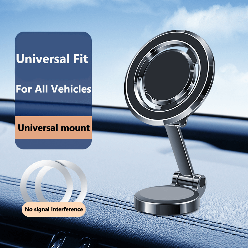 Universal Magnetic Car Mount - Strong, Portable, and Rotatable!