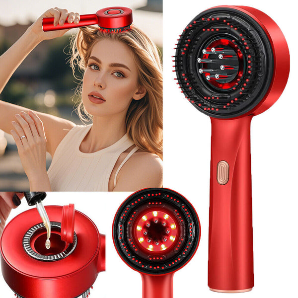 Electric Scalp Massage Comb Hair Growth, Red Light Therapy Brush Head Massager