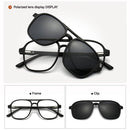 Magnetic Myopia Sunglasses for Men: Day and Night Polarized Driving and Fishing Glasses