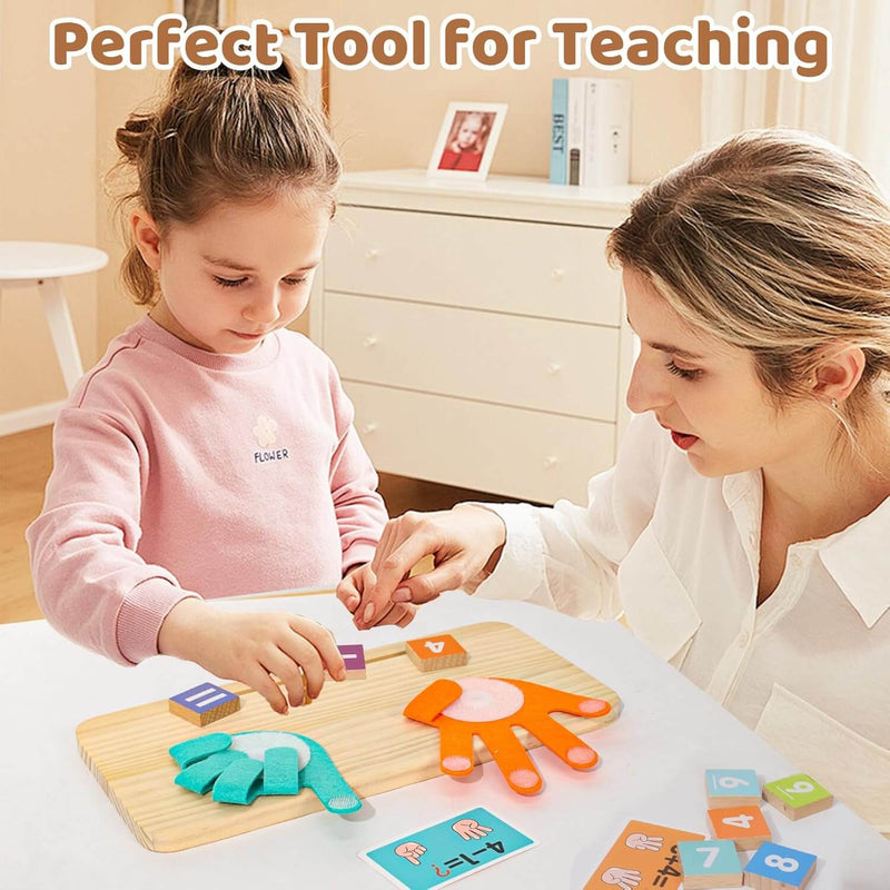 Double-Sided Finger Tracing Board | Montessori Number Blocks | Early Childhood Education Toys