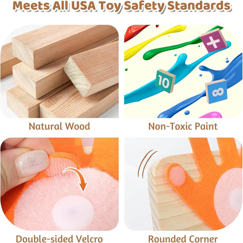 Double-Sided Finger Tracing Board | Montessori Number Blocks | Early Childhood Education Toys